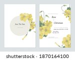floral wedding invitation card... | Shutterstock .eps vector #1870164100