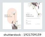 floral wedding invitation card... | Shutterstock .eps vector #1921709159