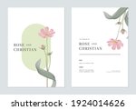 floral wedding invitation card... | Shutterstock .eps vector #1924014626