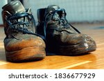 Old Worn Out Workman's Shoes....