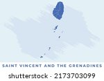 national map of saint vincent... | Shutterstock .eps vector #2173703099