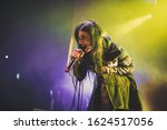 Small photo of Cristina Scabbia , female singer from Lacuna Coil live at o2 ritz manchester uk, 12th November 2019