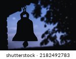 Ancient bell silhouette in...
