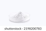 Small photo of Zinc sulfate, colorless crystalline chemical compound, mineral, food supplement, isolated white background