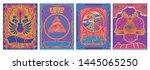 vintage musical posters  covers ... | Shutterstock .eps vector #1445065250
