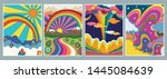 1960s  1970s art style ... | Shutterstock .eps vector #1445084639