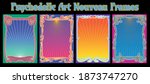 psychedelic art nouveau frames  ... | Shutterstock .eps vector #1873747270