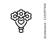   bouquet icon  isolated... | Shutterstock .eps vector #2131997443
