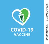 i got my covid 19 vaccine  ... | Shutterstock .eps vector #1889829436