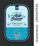 canned pink salmon label... | Shutterstock .eps vector #1983447929