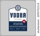 vector blue and white vodka... | Shutterstock .eps vector #2093732113