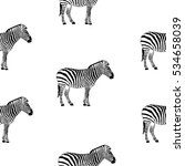 zebra seamless pattern | Shutterstock .eps vector #534658039