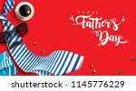 happy father s day greeting... | Shutterstock .eps vector #1145776229
