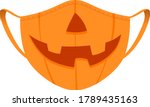 halloween mask   covid 19... | Shutterstock .eps vector #1789435163