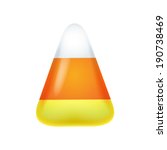 Realistic Candy Corn Isolated...