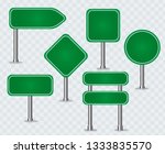 green traffic signs. road board ... | Shutterstock .eps vector #1333835570