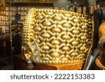 Small photo of Dubai, UAE - 12th october, 2022 : largest gold ring in the world 21- carat behemoth, weights 64 kb. Cost $3 million USA dollars
