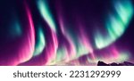 Small photo of Northern Lights. Aurora borealis with starry in the night sky. Gaming RPG abstract background and texture, pattern.