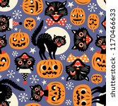Vintage Spooky Cats And...