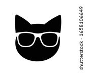 Download Black Cat with big head vector clipart image - Free stock ...