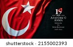 Small photo of 19 mayis, Ataturk'u anma genclik ve spor bayrami. (19 may, Commemoration of Ataturk, Youth and Sports Day.) Celebration background