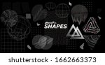 modern universal trendy shapes  ... | Shutterstock .eps vector #1662663373