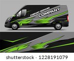 company van wrap design. livery ... | Shutterstock .eps vector #1228191079