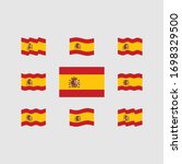Flag Of Spain Vector Set