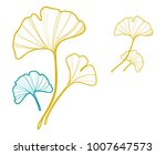 leaves  art vector  | Shutterstock .eps vector #1007647573
