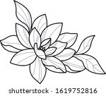 lotus flower decorative element ... | Shutterstock .eps vector #1619752816