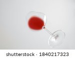 Glass With Red Wine  Bottom...
