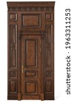 Classic Door With Wood Paneling ...