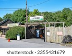 Small photo of Mendon, Massachusetts - August 31 2023: the entrance to Southwick Zoo, a 300-acre, privately owned and operated, zoological park.