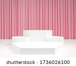 abstract geometric shape pastel ... | Shutterstock . vector #1736026100