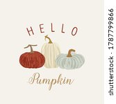 happy pumpkin banner  autumn... | Shutterstock .eps vector #1787799866