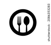 spoon and fork can be use for... | Shutterstock .eps vector #2086353283