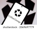 Small photo of November 6, 2021, Brazil. In this photo illustration the CoStar Group logo seen displayed on a smartphone