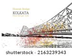 Howrah Bridge Of Kolkata  City...