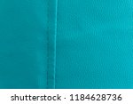 Small photo of beautiful leather rexine texture seamless cyan and blue color with stitch