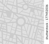 seamless city map pattern | Shutterstock .eps vector #177452036