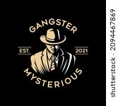 gangster mysterious mafia logo... | Shutterstock .eps vector #2094467869