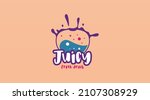 fresh fruit juice logo design... | Shutterstock .eps vector #2107308929