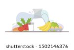 healthy food concept vector... | Shutterstock .eps vector #1502146376