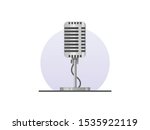 microphone with stand  vector... | Shutterstock .eps vector #1535922119