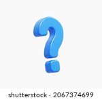 3d realistic yellow question... | Shutterstock .eps vector #2067374699