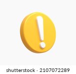 3d realistic yellow warning... | Shutterstock .eps vector #2107072289