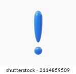 3d realistic blue warning sign... | Shutterstock .eps vector #2114859509