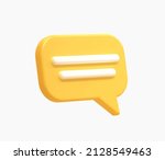 3d realistic chat or online... | Shutterstock .eps vector #2128549463