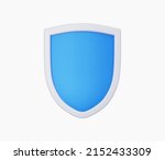 3d realistic shield icon vector ... | Shutterstock .eps vector #2152433309