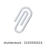 3d realistic paperclip... | Shutterstock .eps vector #2152433313